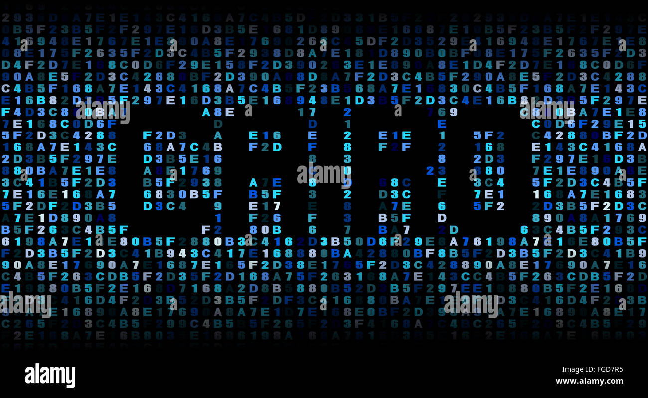 Cairo text on hex code illustration Stock Photo - Alamy