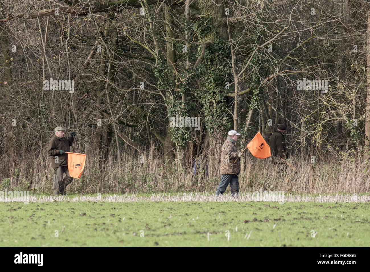 Game shooting beaters flag hires stock photography and images Alamy