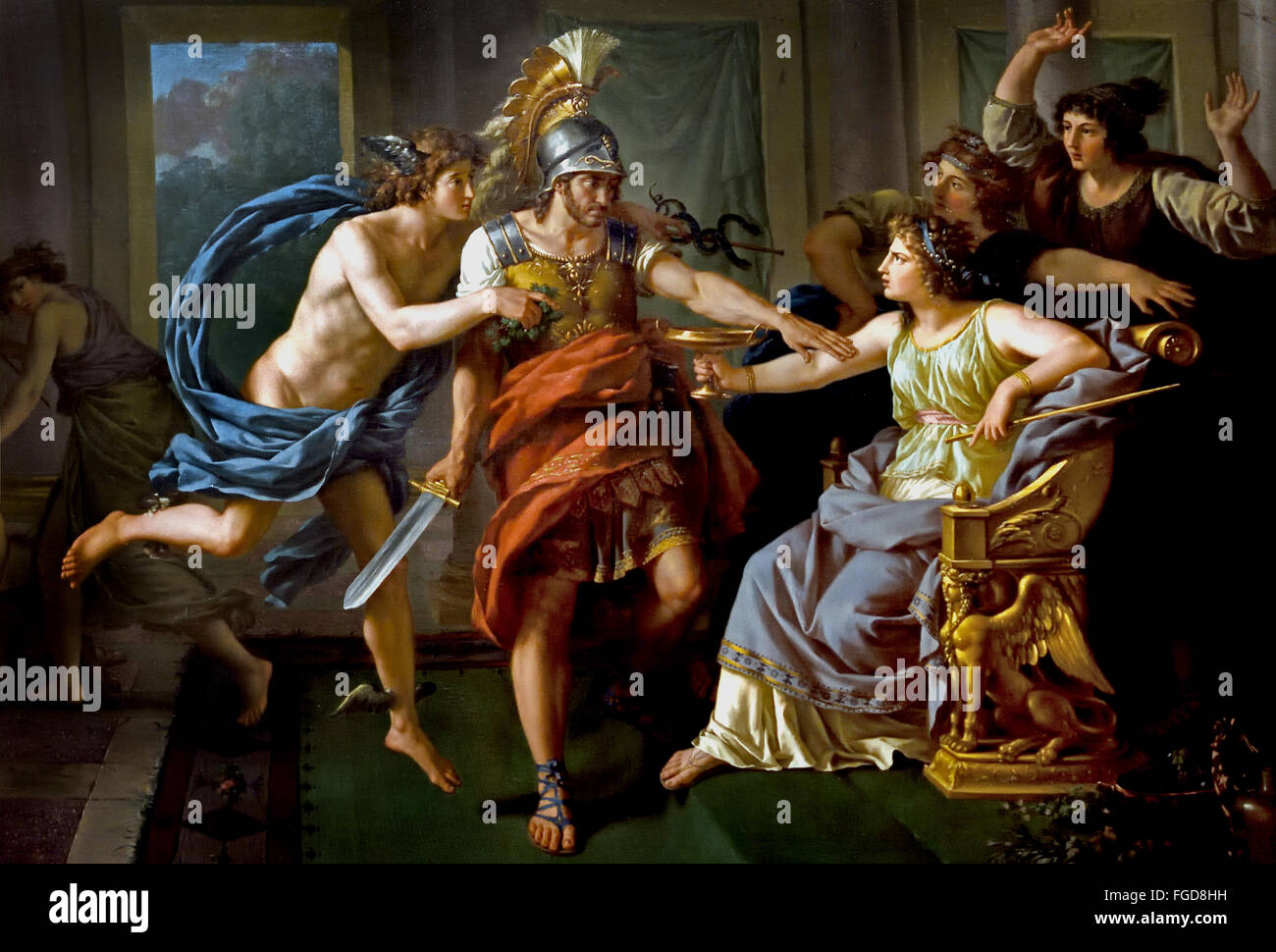Ulysse Arrivant Dans Le Palais De Circe Ulysses Arriving In The Palace Of Circe 1787 Jean Jacques Lagrenee Paris 1739 11 France French Ulysses Is The Latin Name For