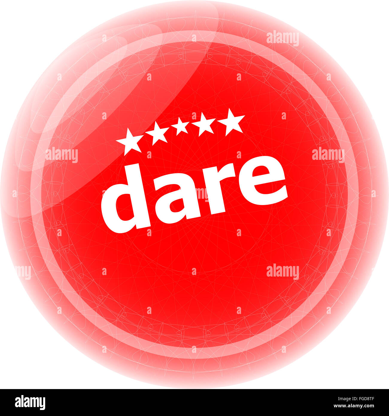 dare word red web button, label, icon Stock Photo - Alamy