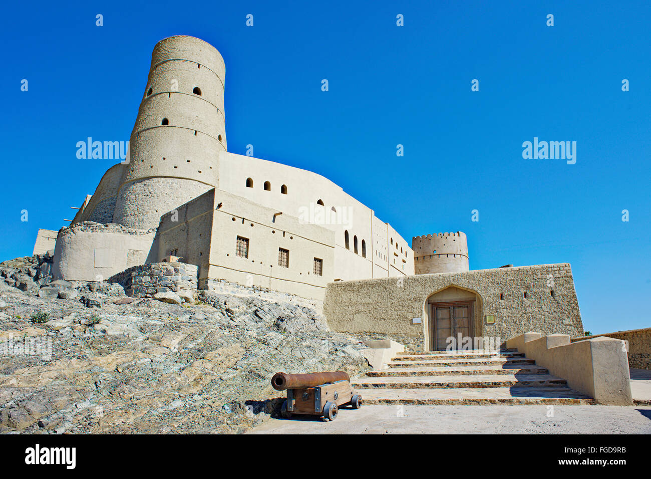 Bahla Fort, one of the historical tourist sites in Oman. Stock Photo