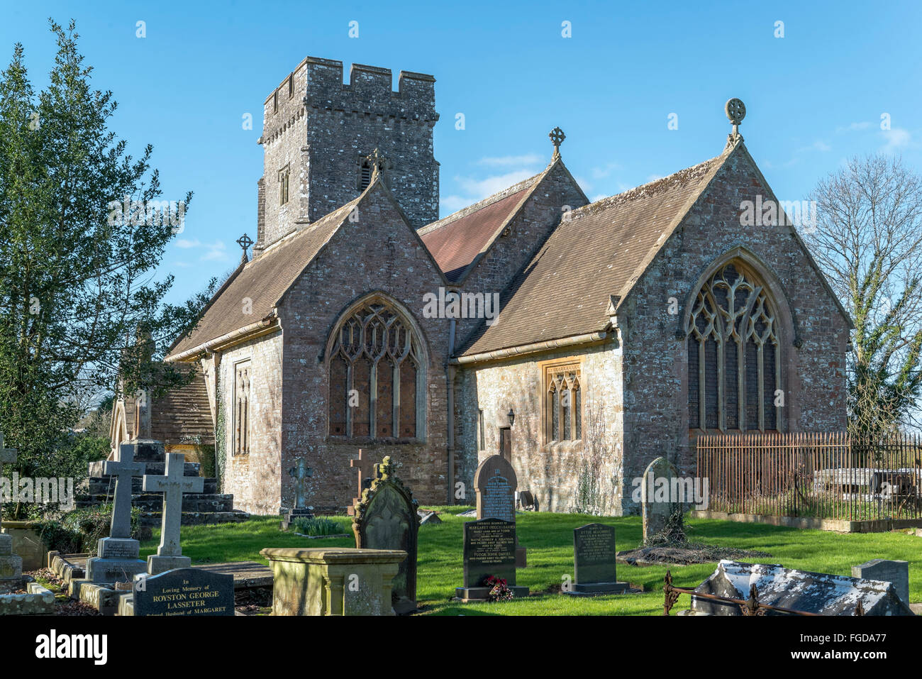 The church of St. Hillary in the Vale of Glamorgan. Stock Photo