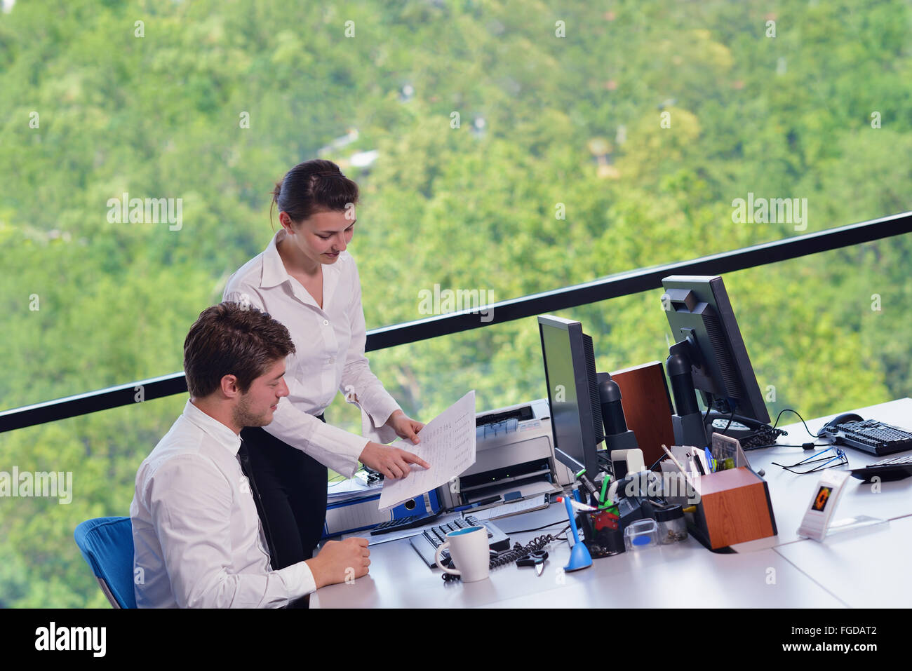 business people in a meeting at office Stock Photo - Alamy