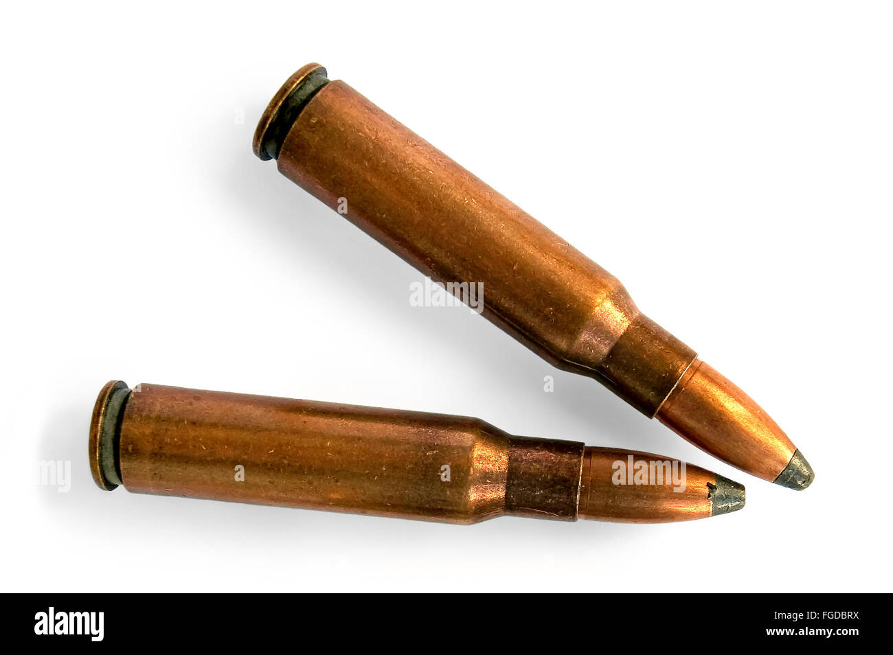 Two bullets for the carbine Stock Photo - Alamy