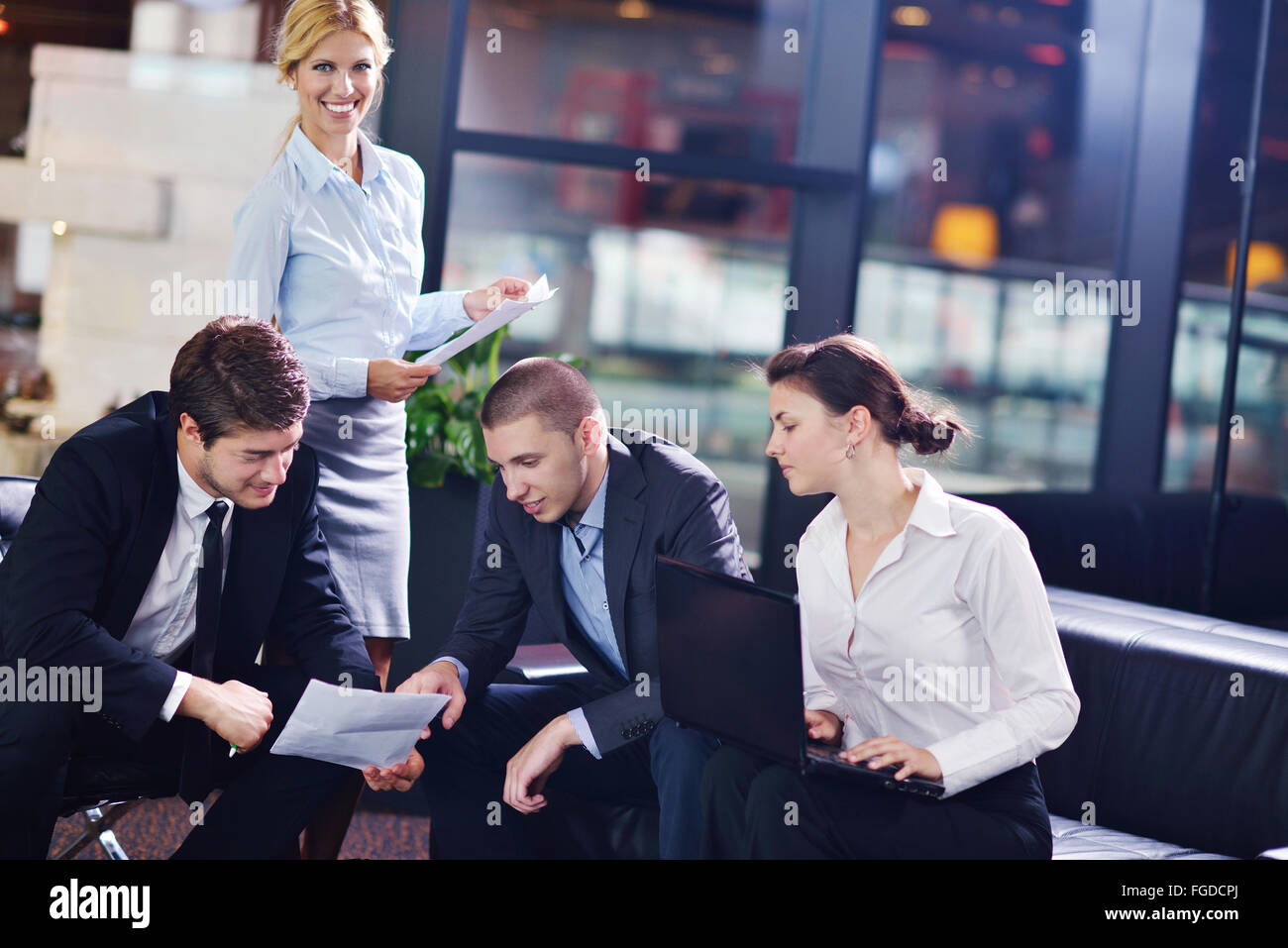 Business People business people in a meeting at office Stock Photo - Alamy