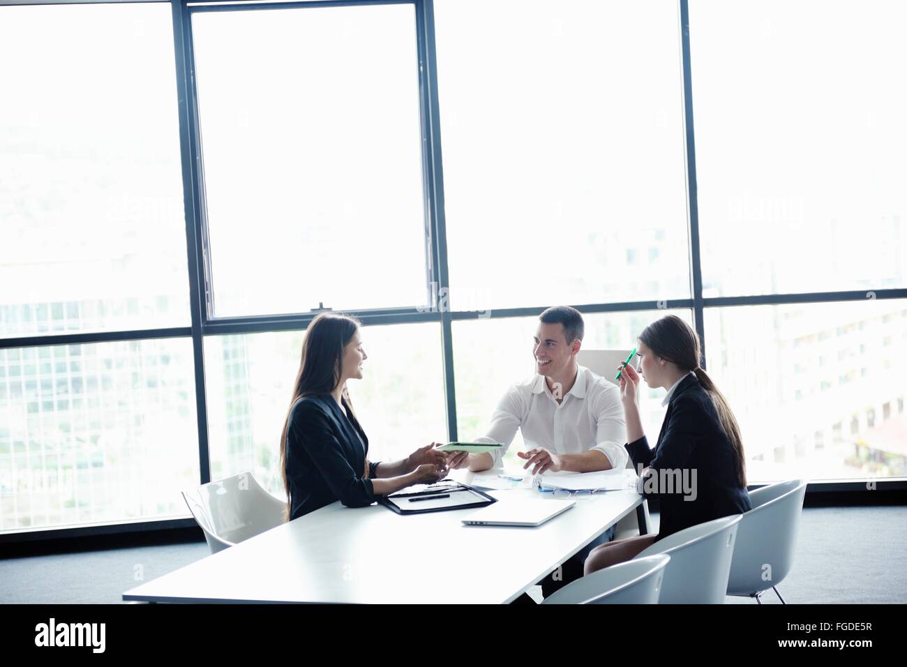 business people in a meeting at office Stock Photo - Alamy