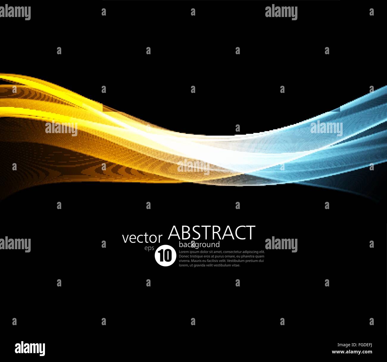 Abstract vector background, futuristic wavy Stock Vector Image & Art ...