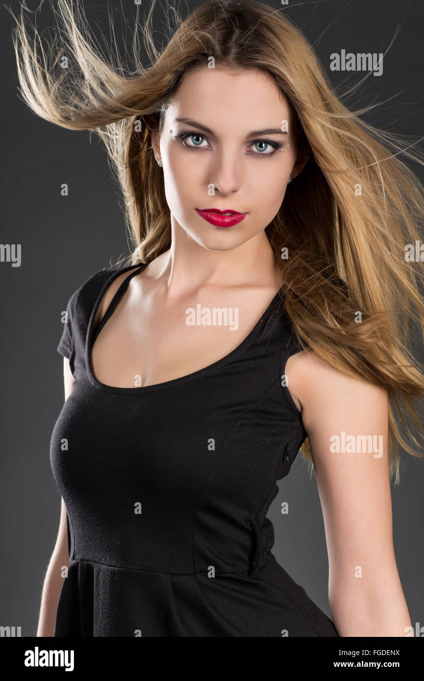 Young woman blond Stock Photo