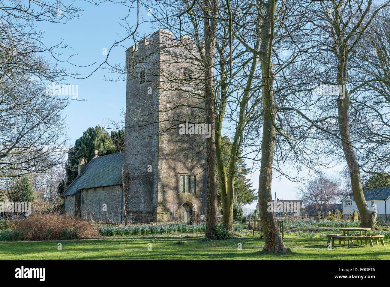 The church of St. Mary in the village of St. Mary Church in the Vale of