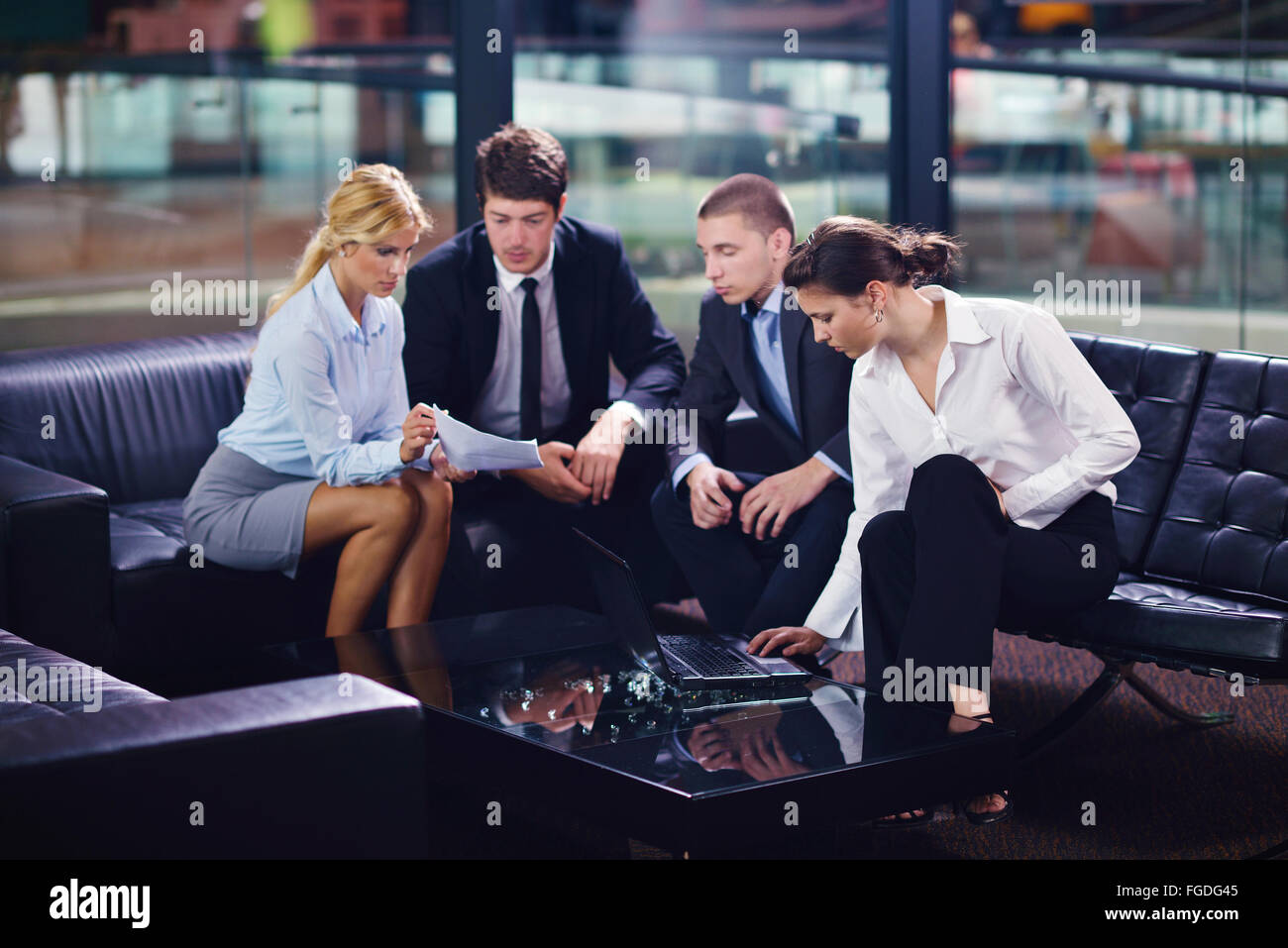 business people in a meeting at office Stock Photo - Alamy