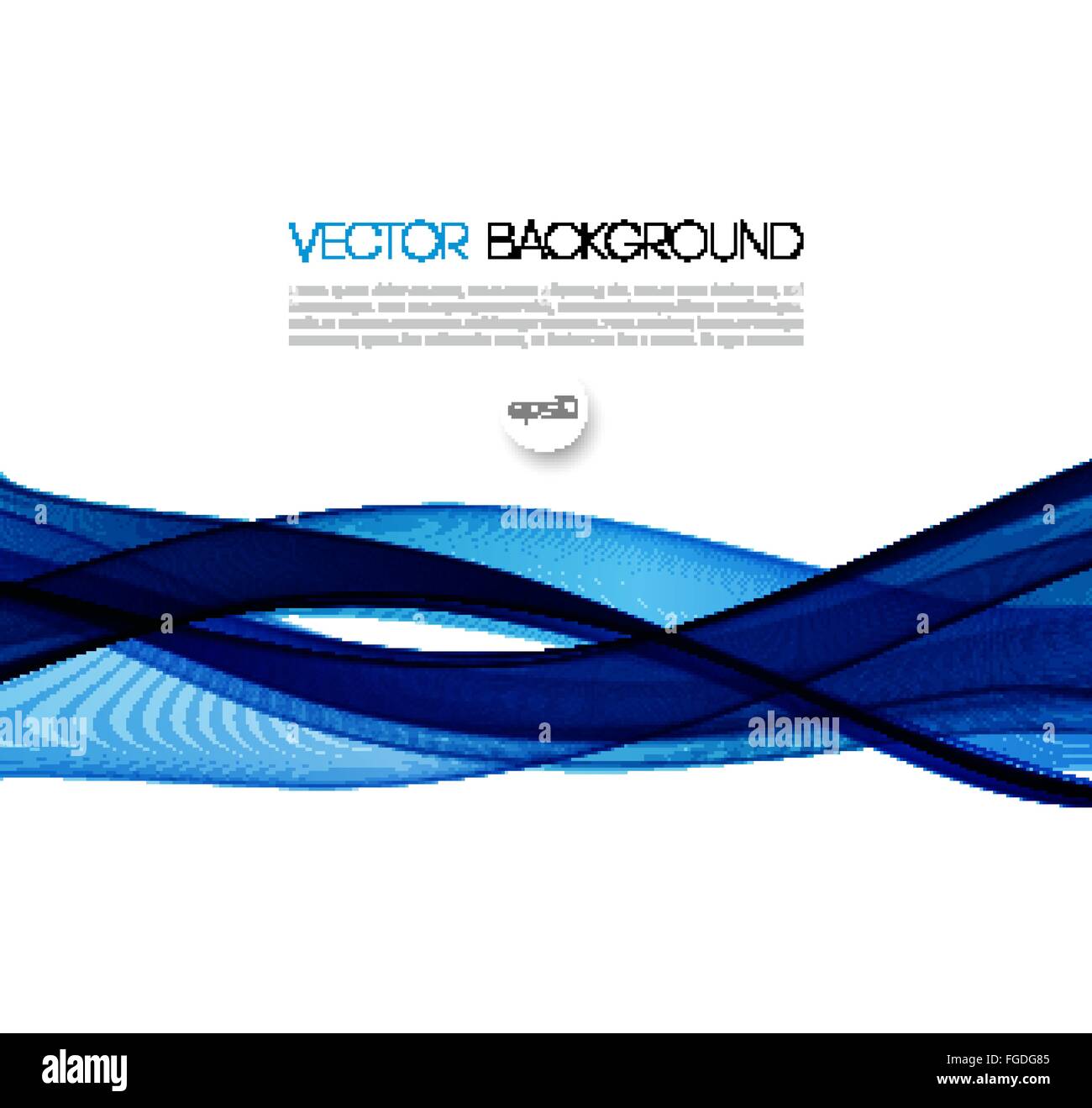 Abstract vector background, blue wavy Stock Vector Image & Art - Alamy