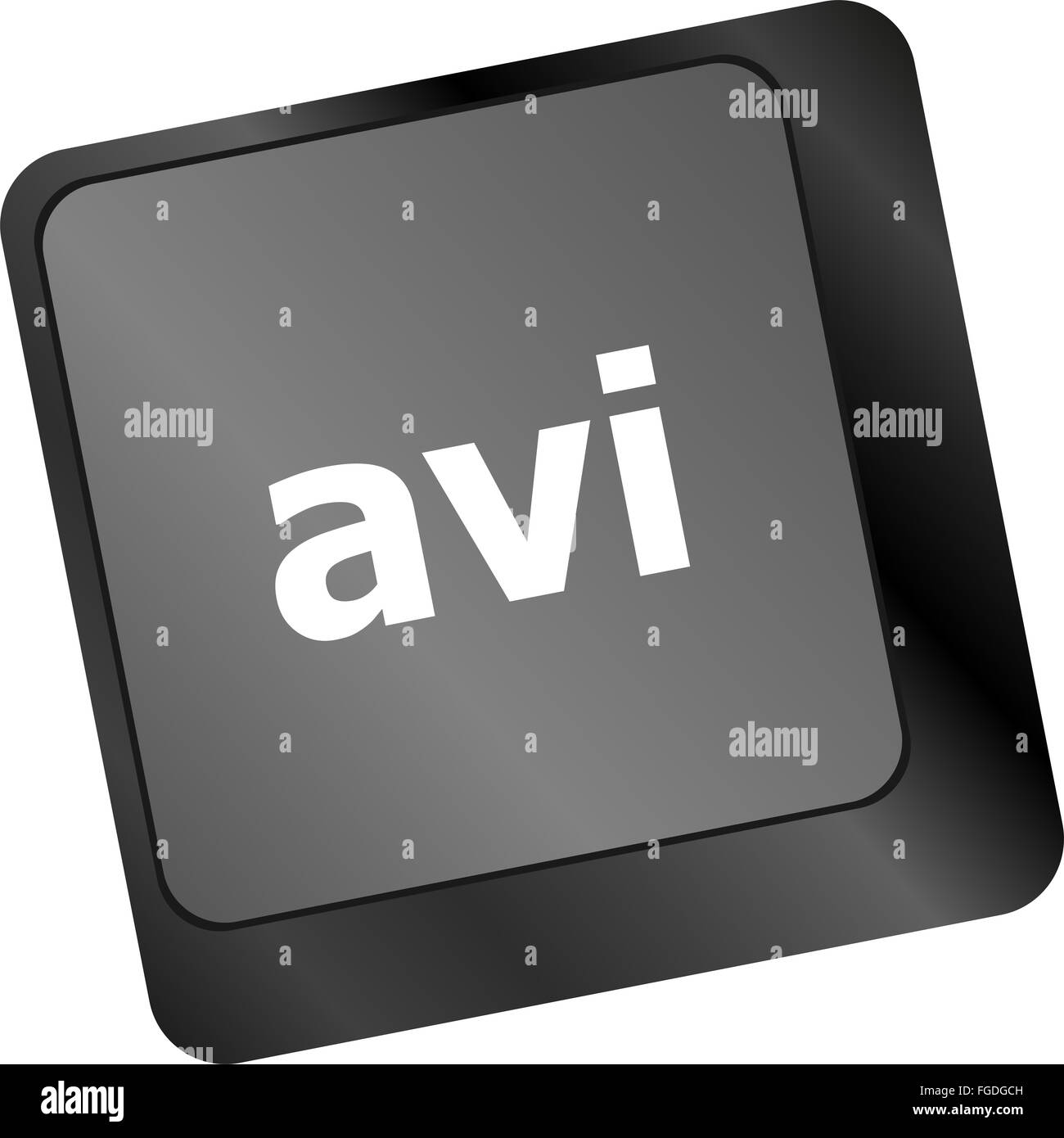 Closeup of avi key in a modern keyboard keys Stock Photo - Alamy