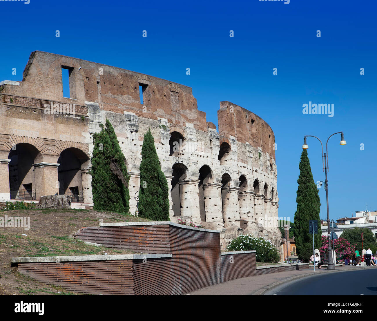 Italy. Rome. The ancient Collosseo Stock Photo