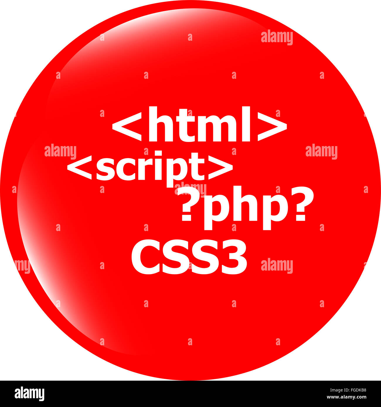 Code sign icon. Programming language symbol. Circles buttons Stock ...