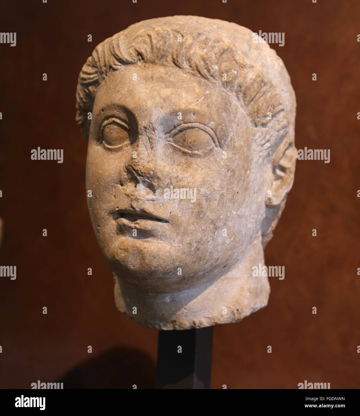 Ptolemy II Philadelphus (309-246 BC). King of Ptolemaic Egypt from 283-246 BC. Royal bust from Greek Egypt. 2nd-1st century BC. Stock Photo