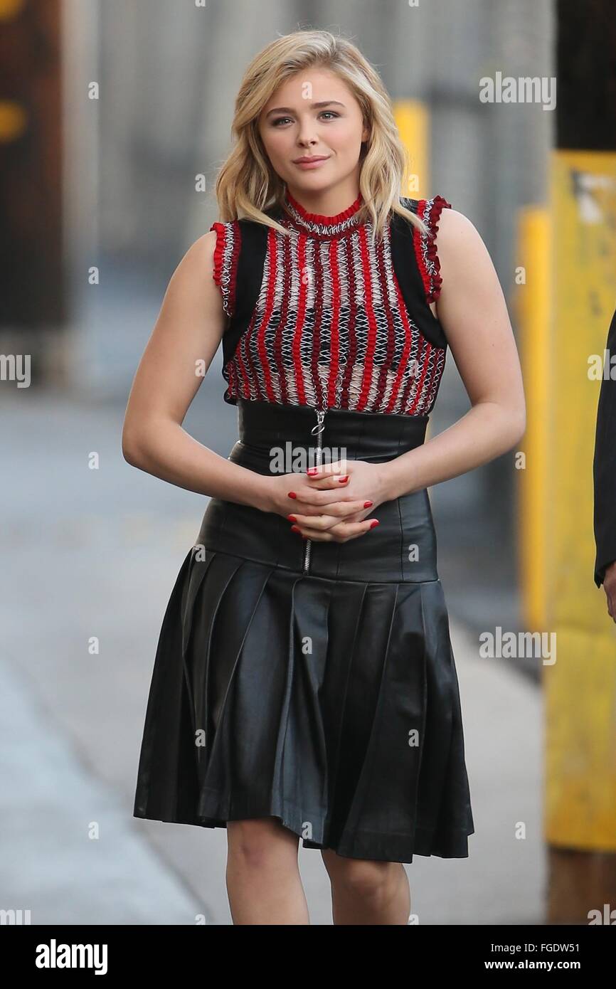 Chloe Moritz seen arriving at the ABC studios for Jimmy Kimmel Live
