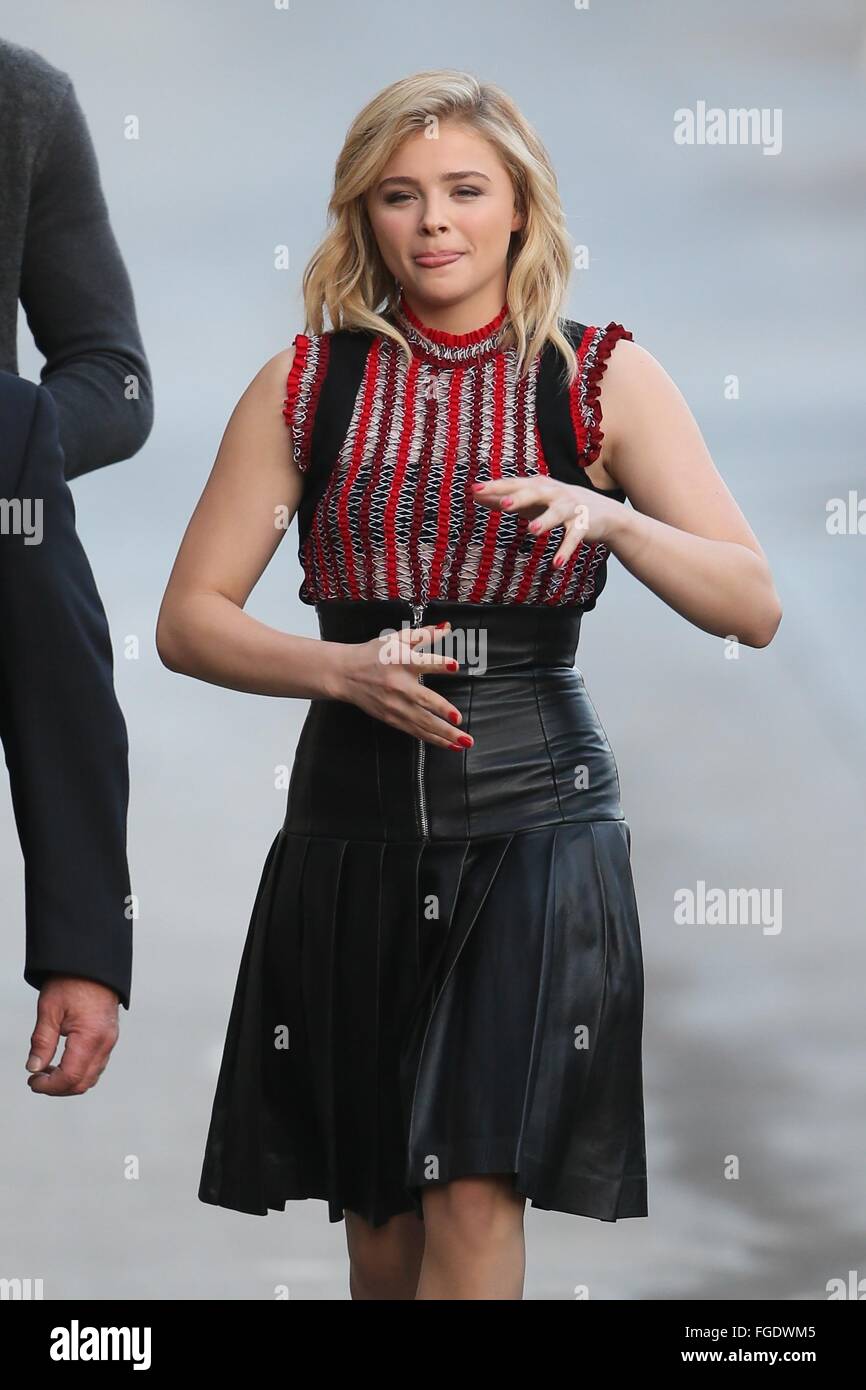 Chloe Moritz seen arriving at the ABC studios for Jimmy Kimmel Live