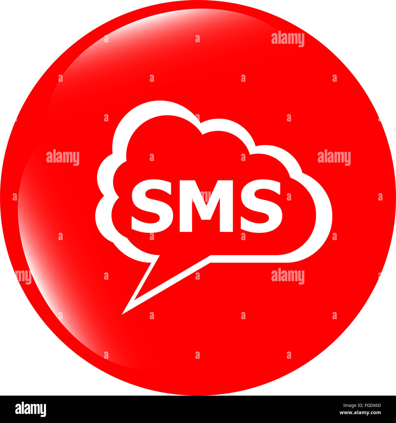 Email icon on glossy round hi-res stock photography and images - Alamy