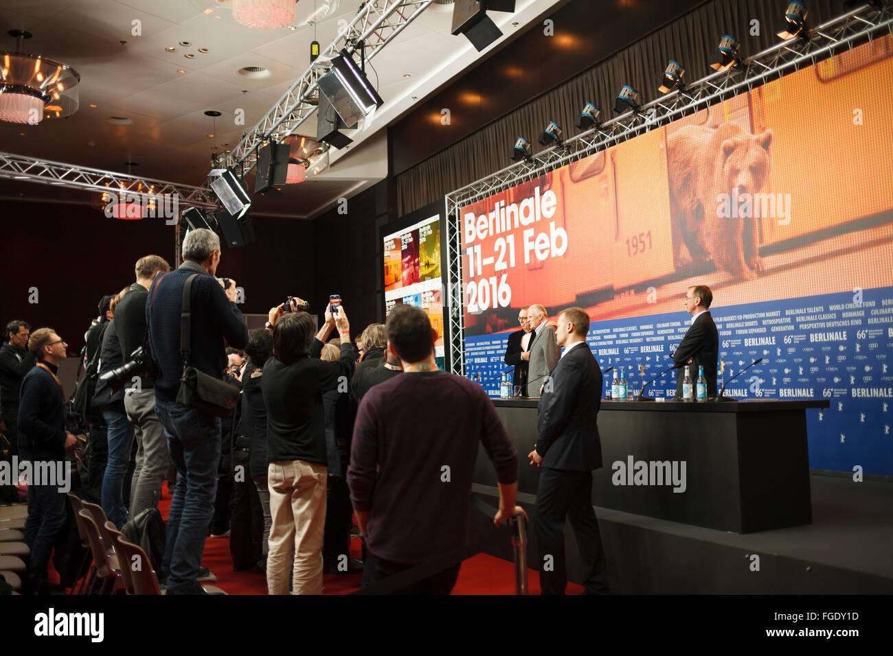 Berlin, Germany. 18th February, 2016. Michael Ballhaus attends the 'Honorary Golden Bear For Michael Ballhaus' press conference during the 66th Berlinale International Film Festival Berlin Credit:  Odeta Catana/Alamy Live News Stock Photo
