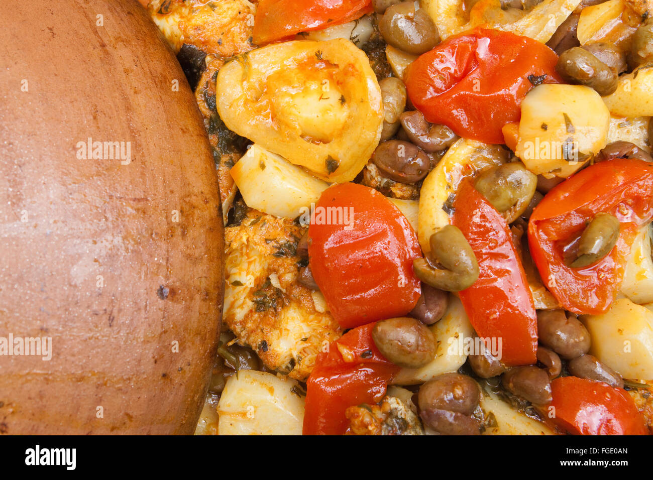 couscous Tajine Fish Stock Photo Alamy