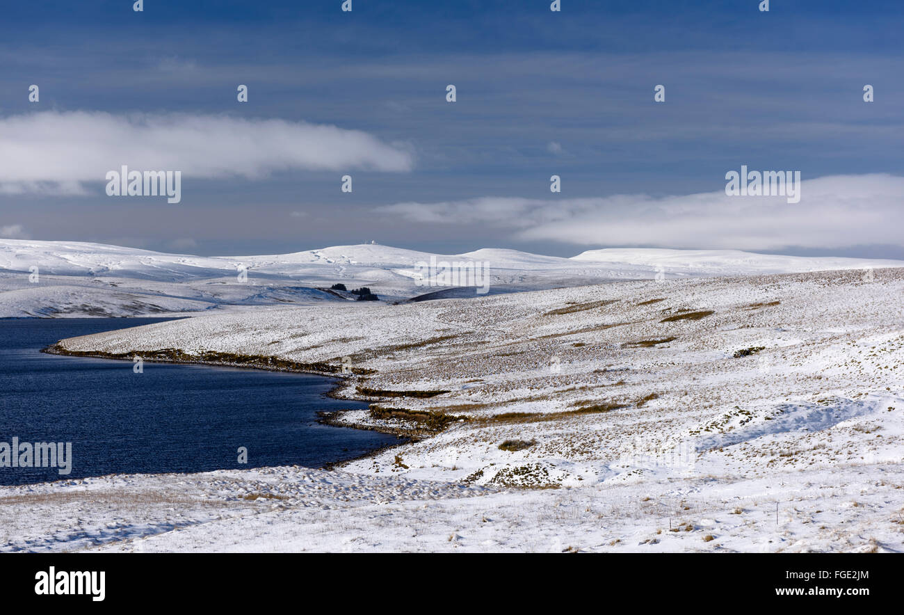 The Northern Pennines above Cow Green Reservoir Stock Photo