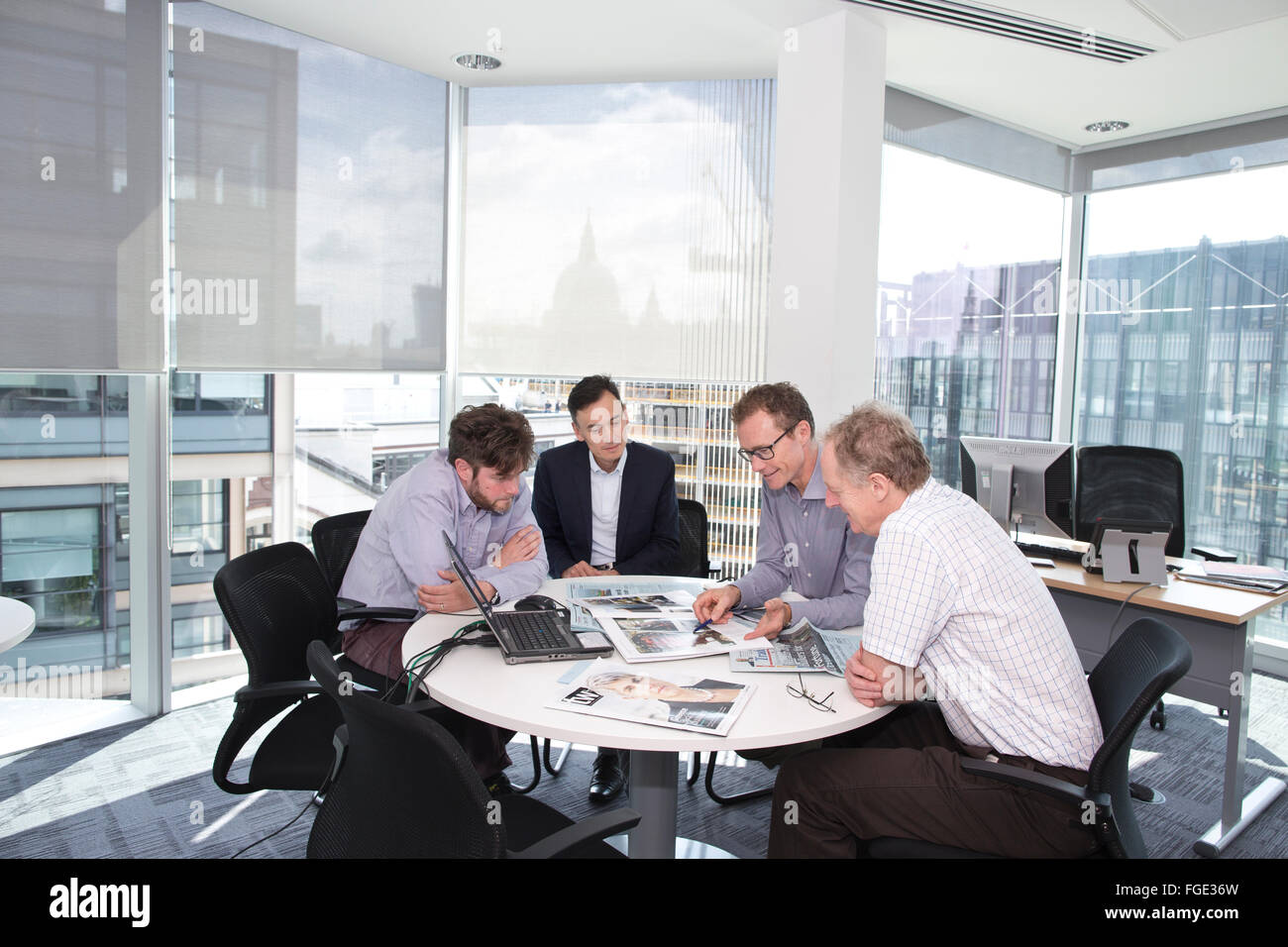 Corporate meeting room in the City of London, England, UK Stock Photo