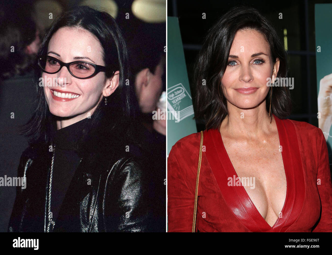 courteney cox now and then