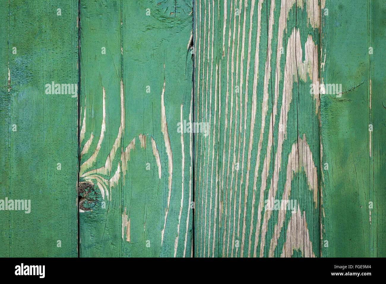 Vintage green weathered wooden fence background texture Stock Photo - Alamy