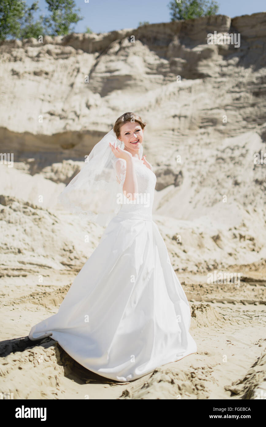 Beautiful blonde bride in hi-res stock photography and images - Alamy