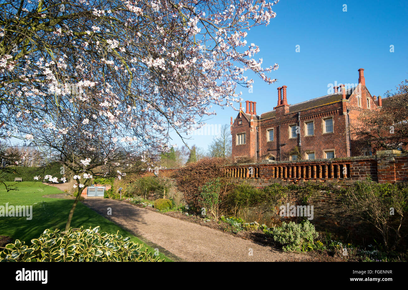 Spring at Hodsock Priory, Blyth Worksop Nottinghamshire England UK Stock Photo