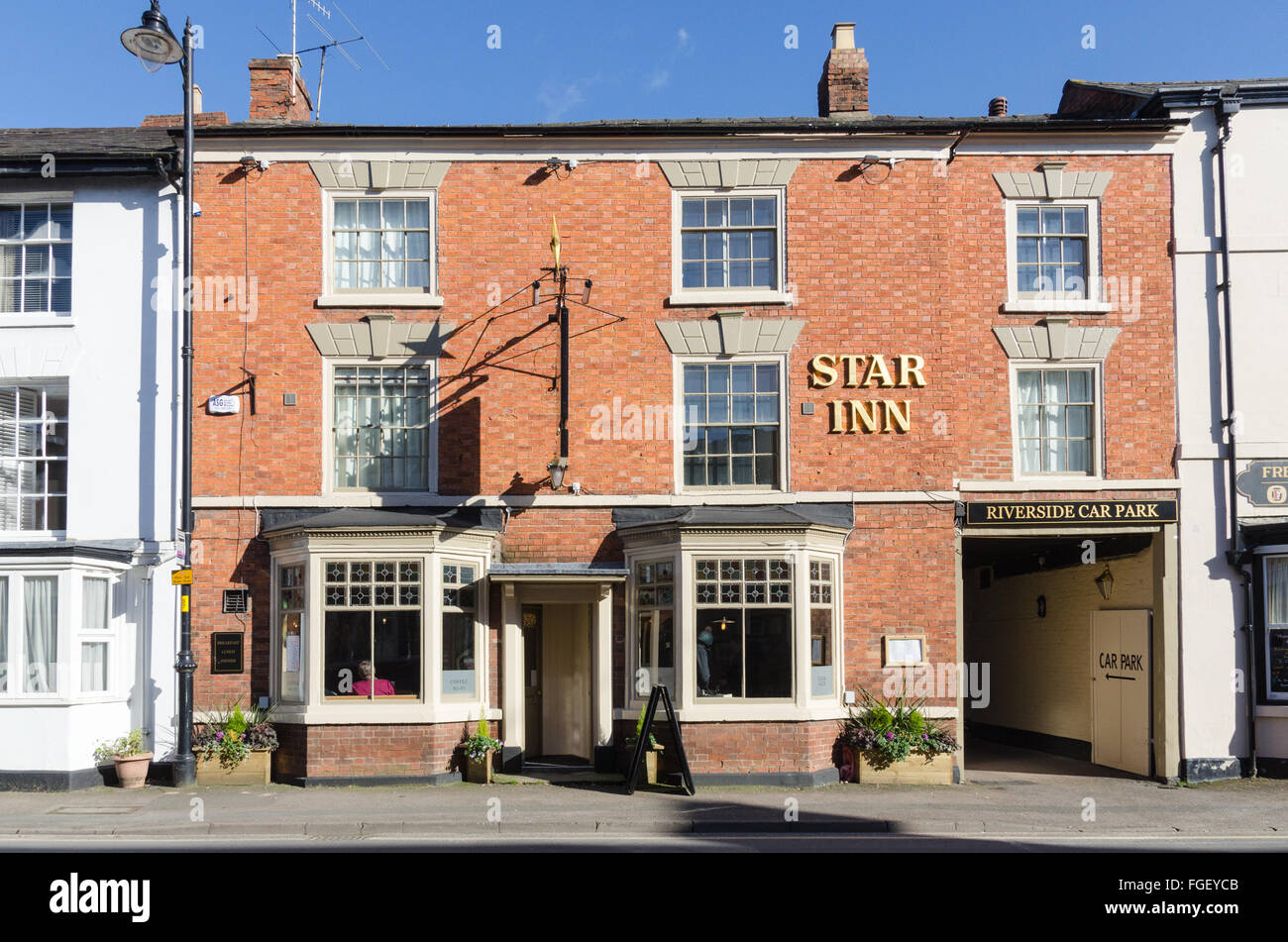 The Star Inn public house in Bridge Street, Pershore, Worcestershire Stock Photo