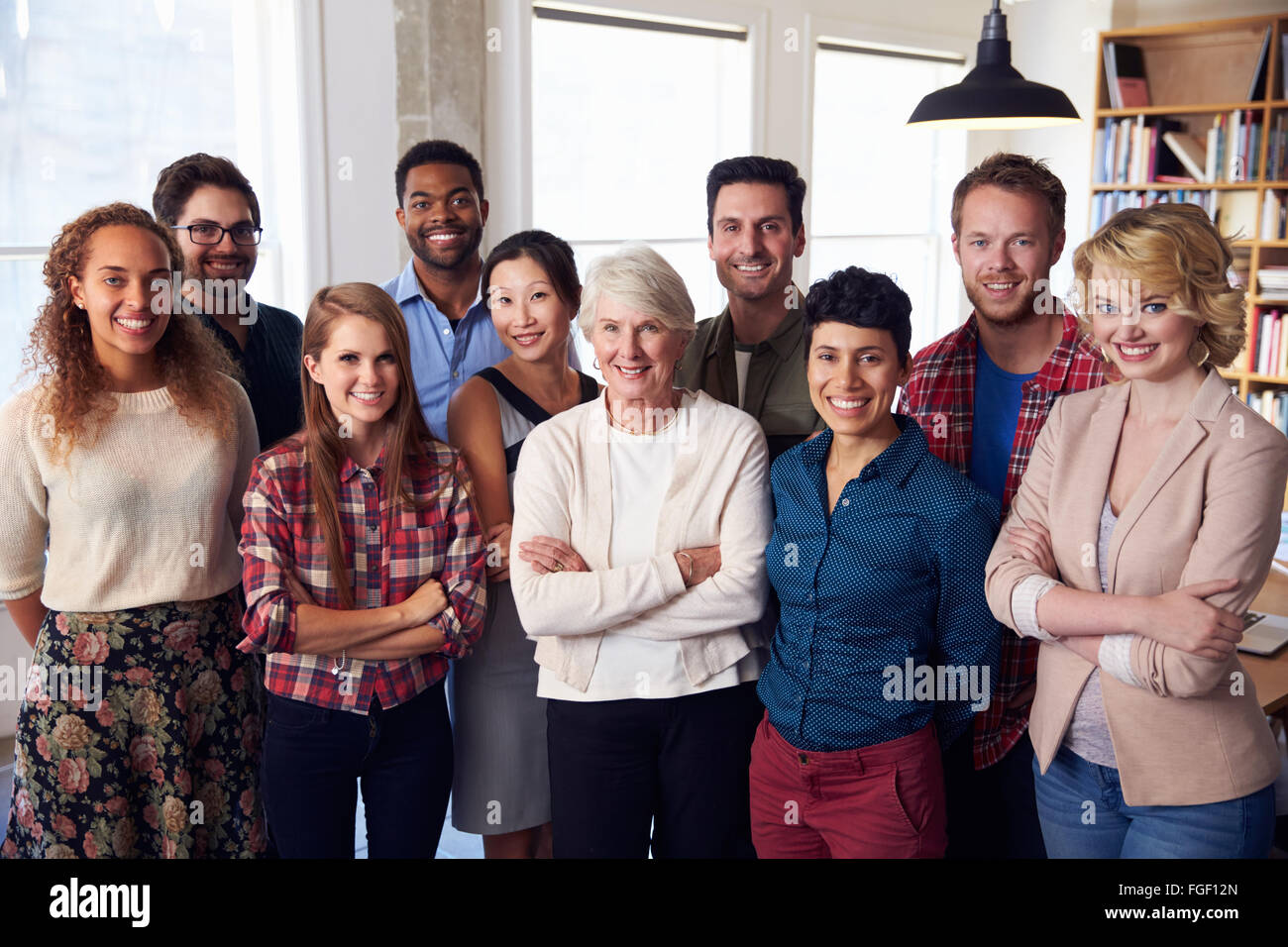 Portrait Of Multi-Cultural Business Team In Office Stock Photo - Alamy