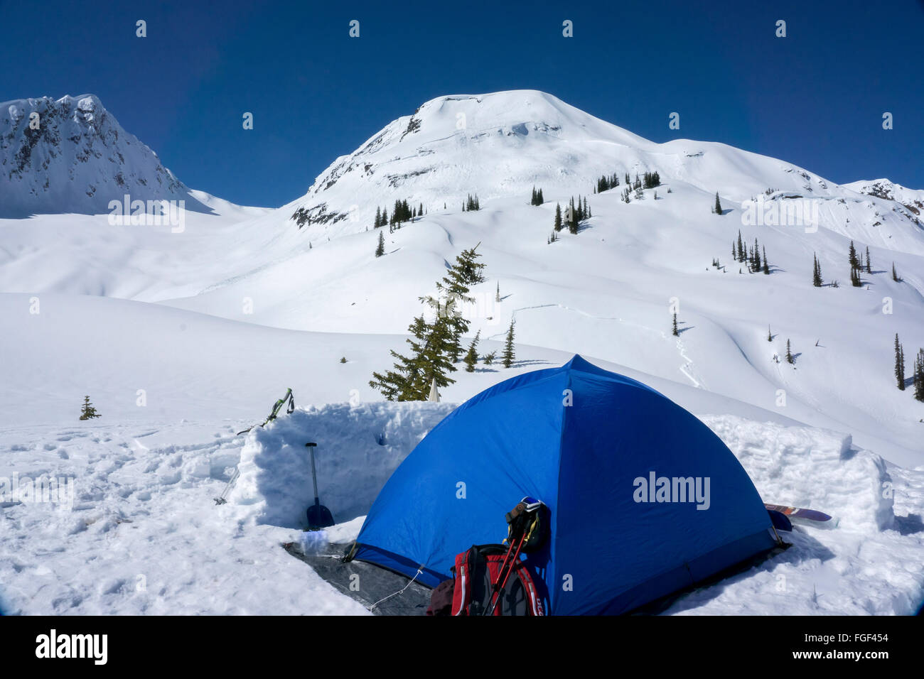 avalanche tent setup