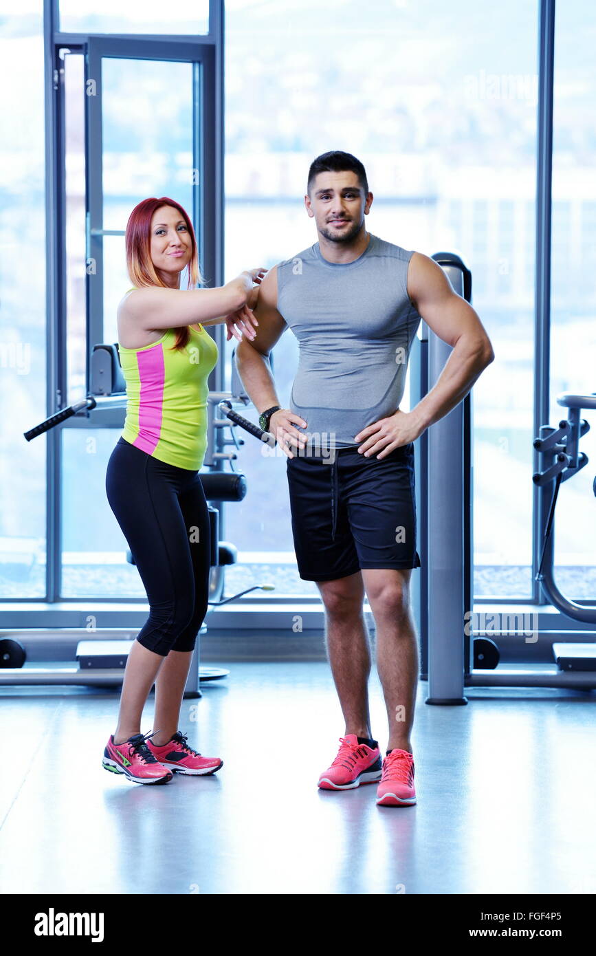 couple at the gym Stock Photo - Alamy