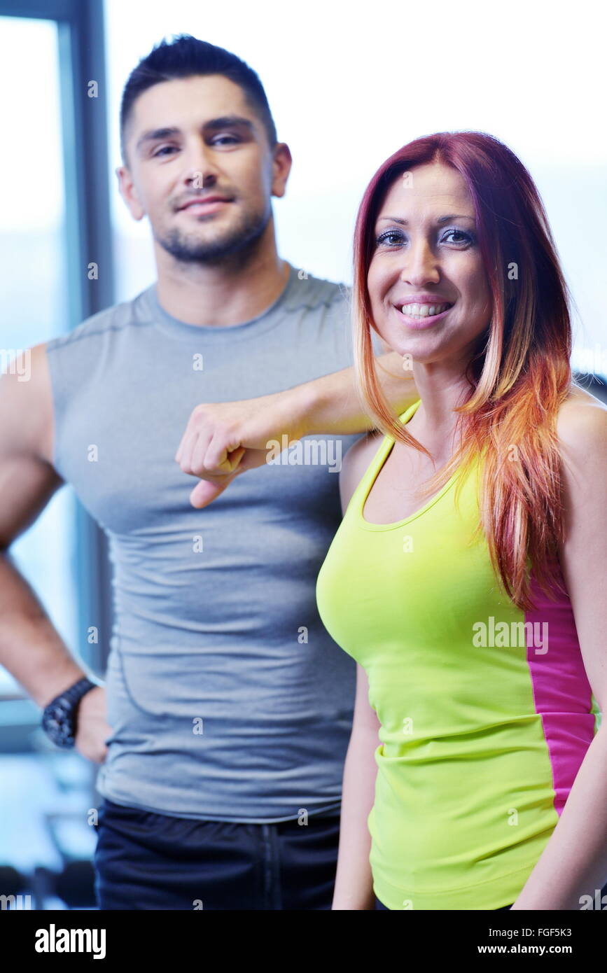 couple at the gym Stock Photo - Alamy