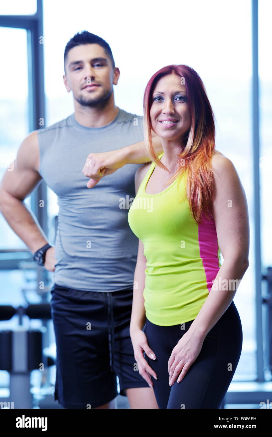 couple at the gym Stock Photo - Alamy