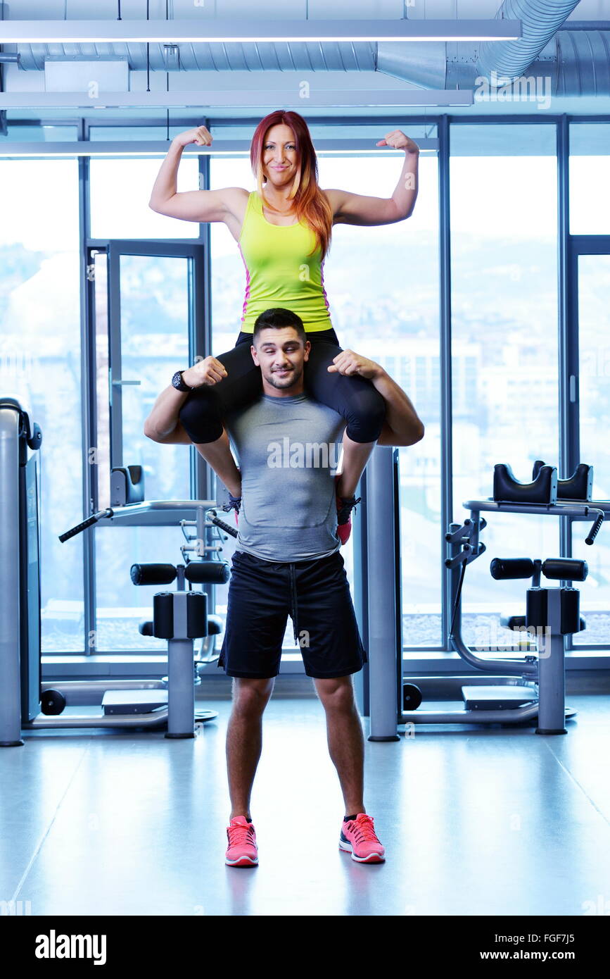 couple at the gym Stock Photo - Alamy