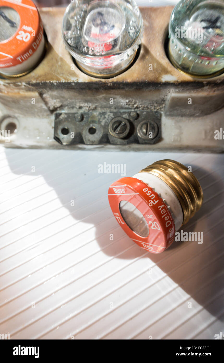 Still Life of Vintage Glass Fuses Stock Photo Alamy