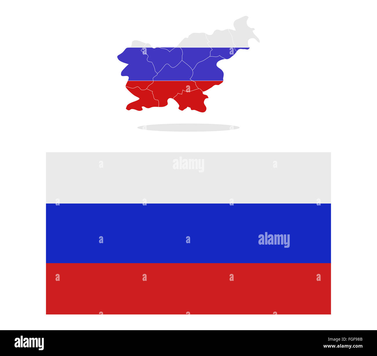 Slovenia outline map hi-res stock photography and images - Alamy