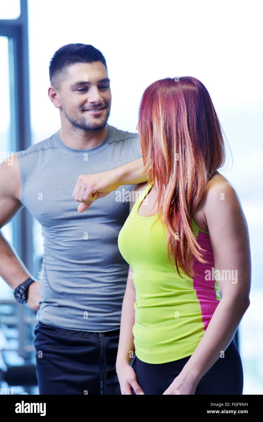 couple at the gym Stock Photo - Alamy