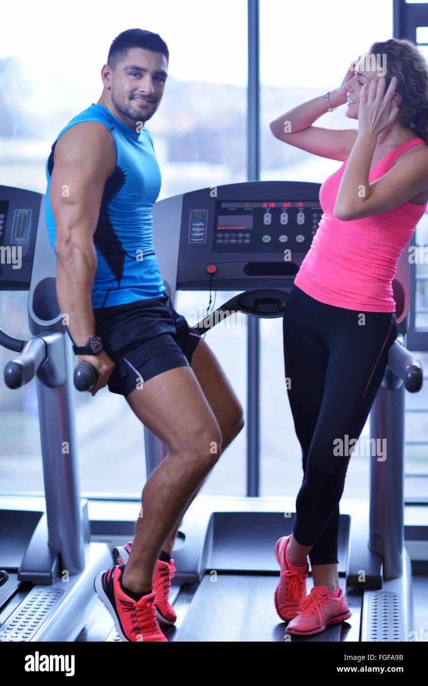 couple at the gym Stock Photo - Alamy