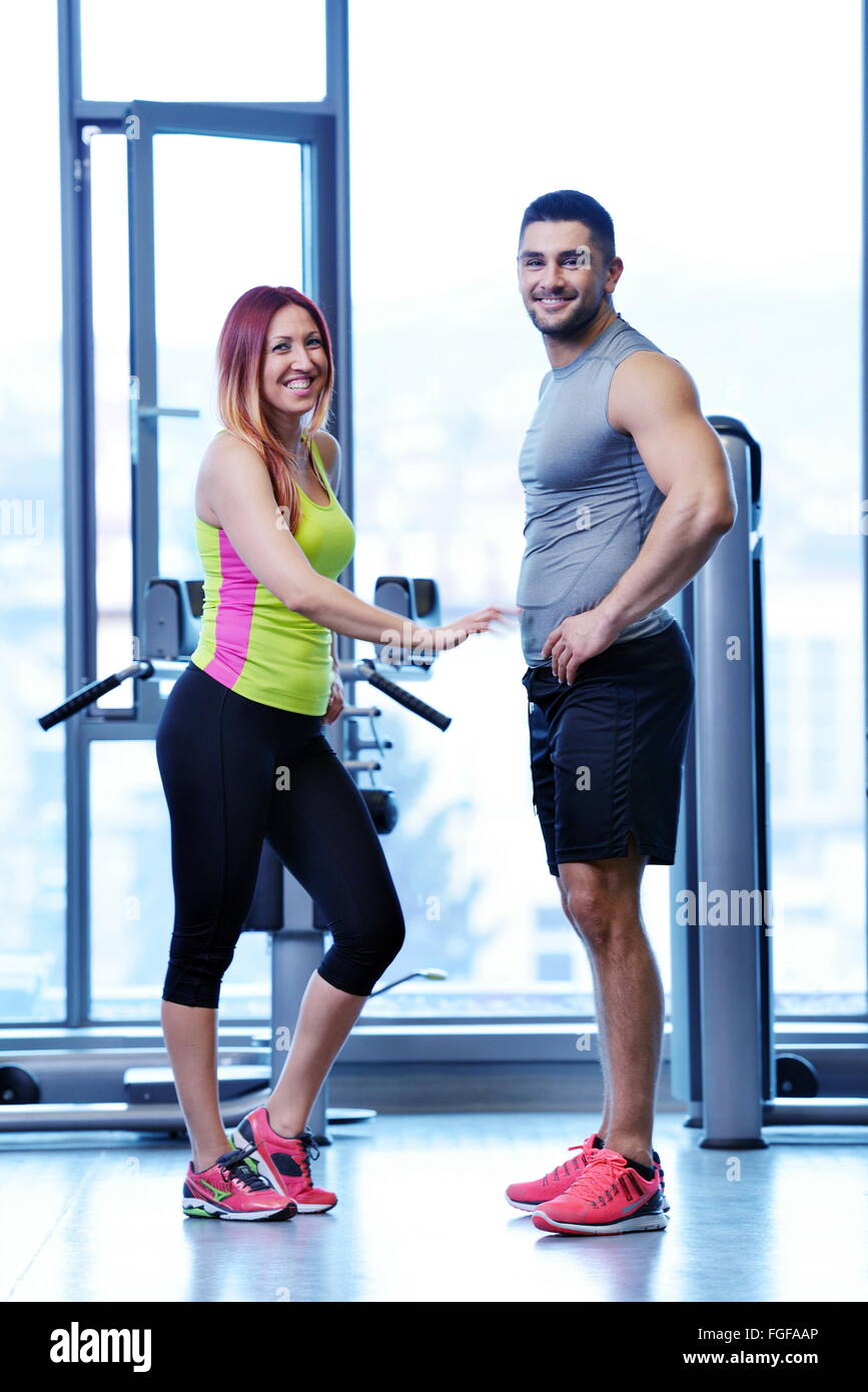 couple at the gym Stock Photo - Alamy