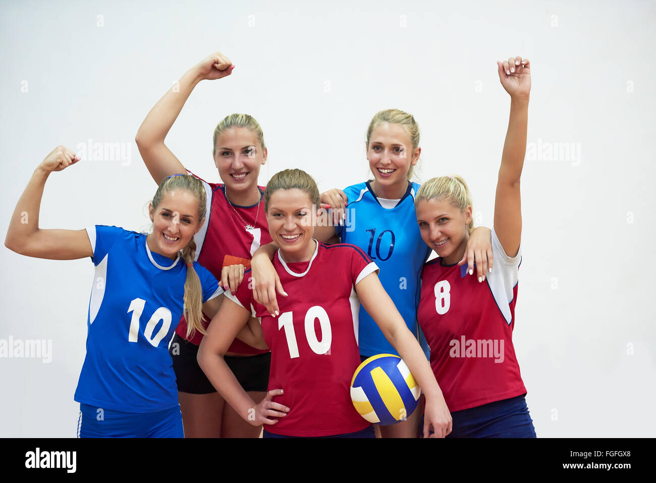 volleyball woman group Stock Photo Alamy