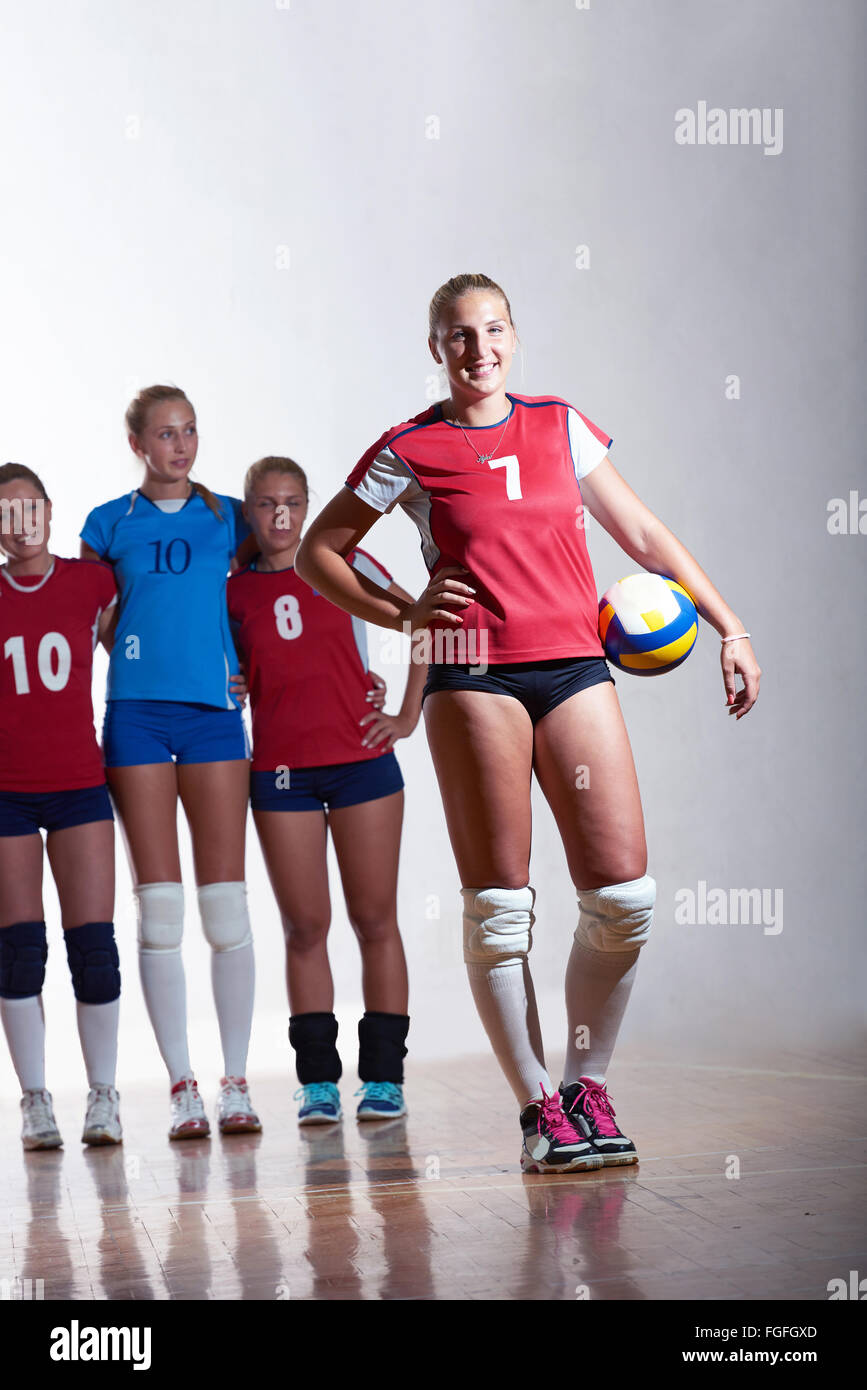 volleyball woman group Stock Photo Alamy