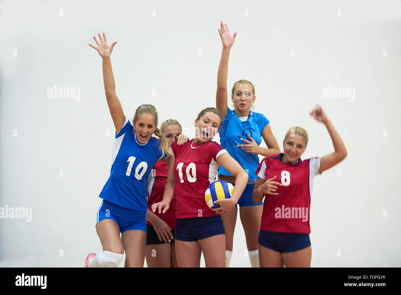 volleyball woman group Stock Photo Alamy