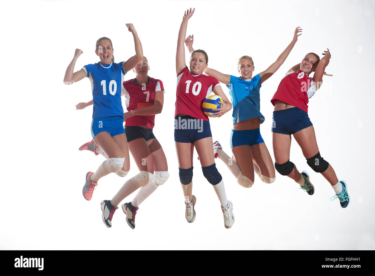 volleyball woman group Stock Photo Alamy