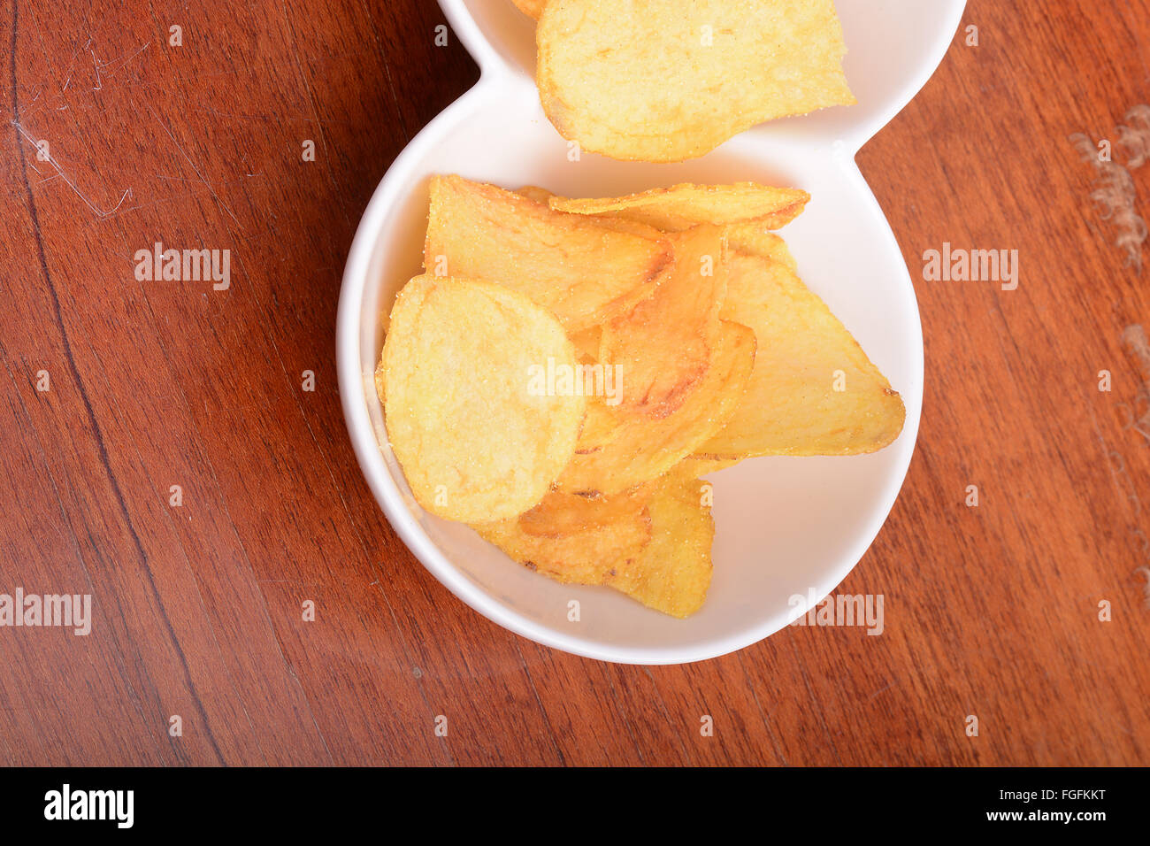 Potato chips. Close up, unhealthy food concept Stock Photo Alamy