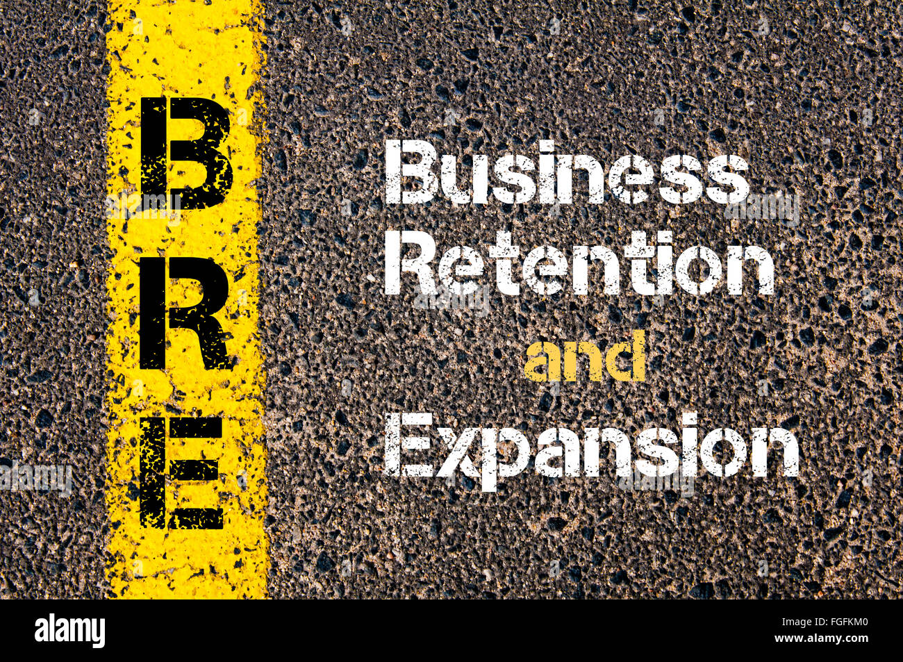 Concept image of Business Acronym BRE Business Retention and Expansion