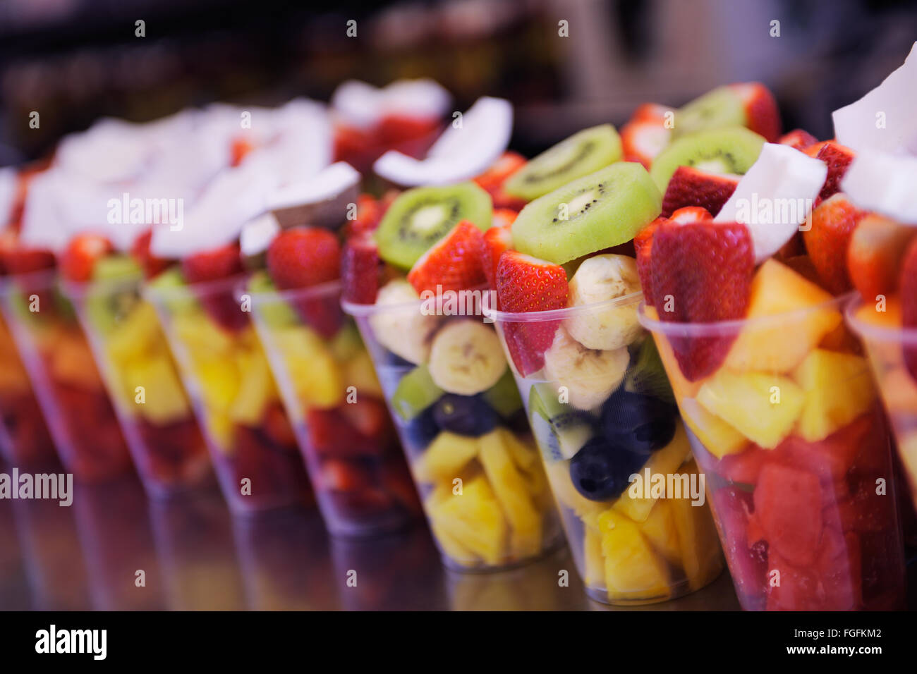 Blueberry mixed fruit salad hi-res stock photography and images - Alamy