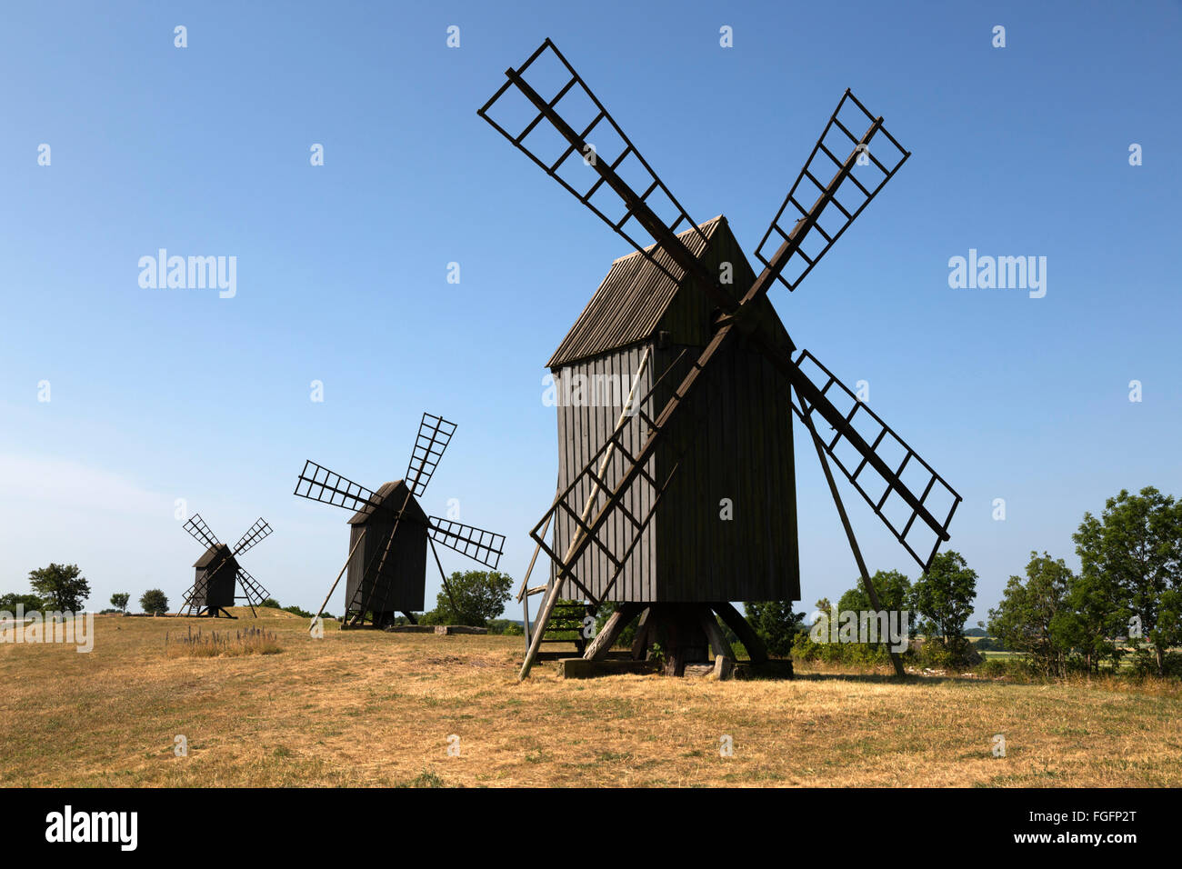 Windmills Oland Sweden High Resolution Stock Photography and Images Alamy